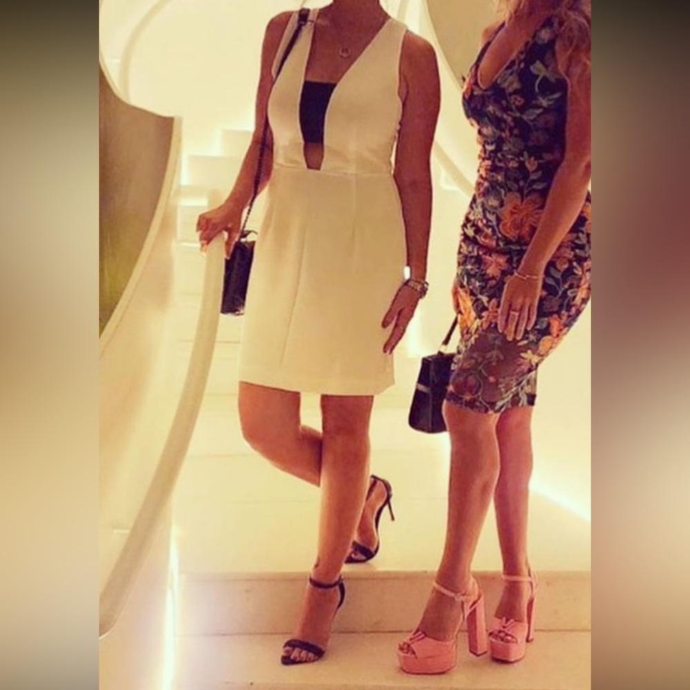 Mint Dress Black White Cocktail Dress Holiday